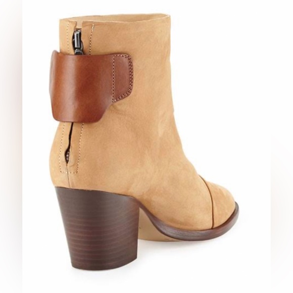Rag & Bone Ryland Nubuck Ankle Boot Tan Ladies Au 4.5 /EU36 -Block Heel RRP $550 - Picture 11 of 11